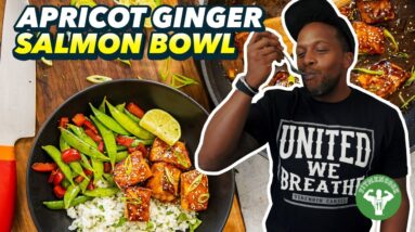 Weeknight Recipe - Apricot Ginger Salmon Nugget Bowl