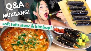 MINI KIMBAP & SOFT TOFU STEW (SUNDUBU JJIGAE) MUKBANG (vegan) / Munching Mondays Ep.92 12 MINI KIMBAP & SOFT TOFU STEW (SUNDUBU JJIGAE) MUKBANG (vegan) / Munching Mondays Ep.92