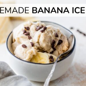 HOMEMADE BANANA ICE CREAM | no sugar, no dairy, no machine