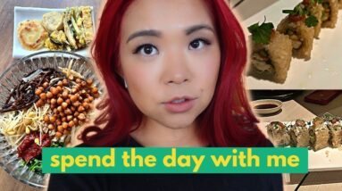 What I Ate as a Vegan, Grocery Haul, Sushi Night | Living Alone VLOG