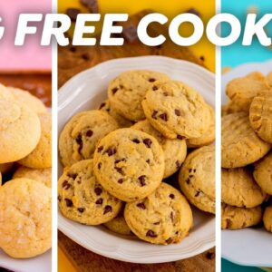 3 Eggless Cookies – Chocolate Chip, Sugar & Peanut Butter!