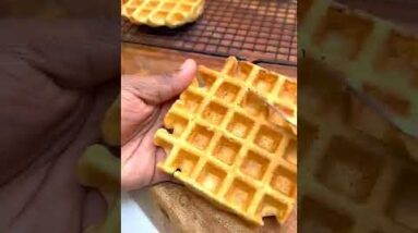 Make Ahead Waffles #shorts #waffle #waffles #wafflesrecipe #recipe