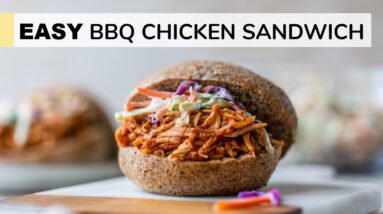BEST BBQ CHICKEN SANDWICH | easy, 6-ingredient recipe