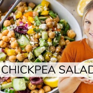 MEDITERRANEAN CHICKPEA SALAD | easy, healthy recipe