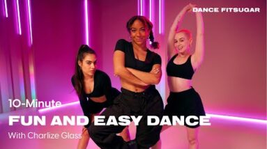 10-Minute Dance Cardio Workout With Charlize Glass | POPSUGAR FITNESS