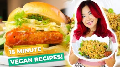 15 MINUTE VEGAN DINNER IDEAS YOU MUST TRY!