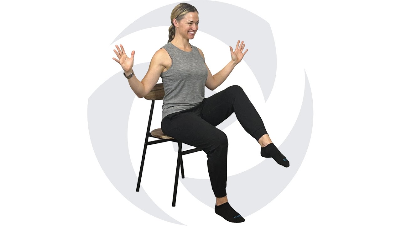 Seated Lower Body Strength And Cardio Routine Chair Workout For Quads