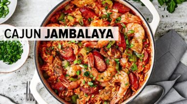 JAMBALAYA RECIPE | the best one-pot Cajun jambalaya!