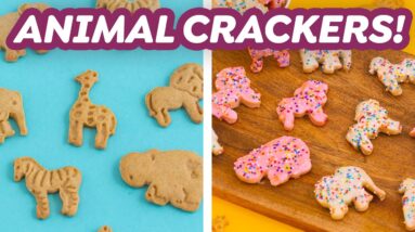 Homemade Animal Crackers + Frosted Animal Cookies!