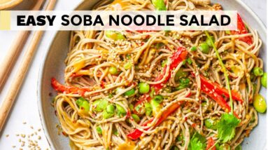 SOBA NOODLES RECIPE |  easy salad from our new cookbook!