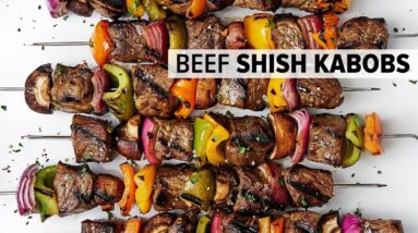 BEEF SHISH KABOBS (with the best marinade) for the ultimate summer grilling recipe!
