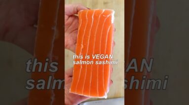 Vegan RAW SALMON??? #shorts