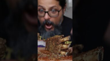 Herb crusted rack of lamb