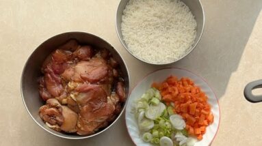 Meal prep for the week. Chicken rice!