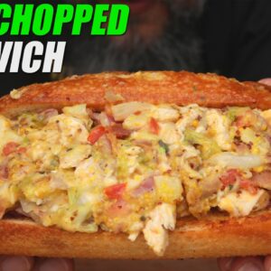 Trying the VIRAL chopped Italian Sandwich