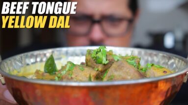 Will it meat? - Indian YELLOW DAL TADKA with b*** tongue