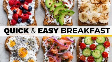 COTTAGE CHEESE BREAKFAST TOAST | easy, healthy recipe ideas