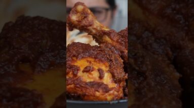 Like spicy 🌶️ food? Try this ghee roast chicken 🍗