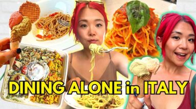 SOLO DINING in ITALY (What I ate as a vegan in Milan & Lake Como)